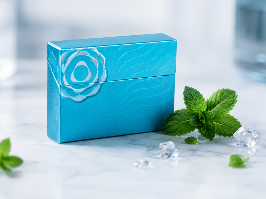 Terea Turquoise Swiss pack for IQOS ILUMA with fresh mint, gentle menthol tobacco in Dubai UAE