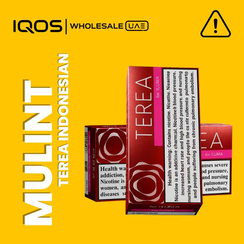 Terea Mulint Indonesia for IQOS ILUMA in Dubai UAE, clove menthol tobacco sticks with berry notes, wholesale and retail Terea Mulint Indonesia for IQOS ILUMA in Dubai UAE, clove menthol tobacco sticks with berry notes, wholesale and retail