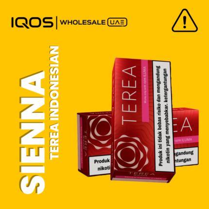 Terea Sienna Indonesia for IQOS ILUMA in Dubai UAE, toasted tobacco sticks with woody and tea notes, wholesale and retail