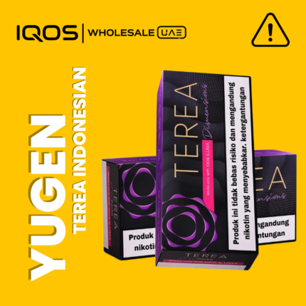 Terea Yugen Indonesia for IQOS ILUMA in Dubai UAE, premium Dimensions tobacco sticks with rich floral notes, wholesale and retail