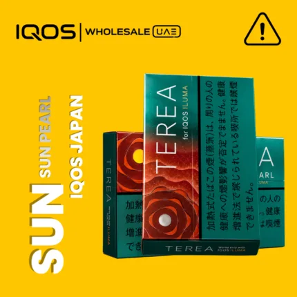 Terea Sun Pearl Japan for IQOS ILUMA in Dubai UAE, melon menthol click capsule tobacco sticks, wholesale and retail