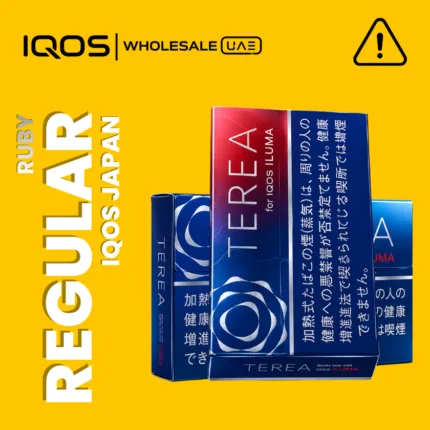 Terea Ruby Regular Japan for IQOS ILUMA in Dubai UAE, sweet red berry tobacco sticks with no menthol, wholesale and retail