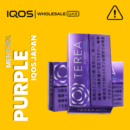 Terea Purple Menthol Japan for IQOS ILUMA in Dubai UAE, dark berry menthol tobacco sticks, wholesale and retail Next product bhej do.