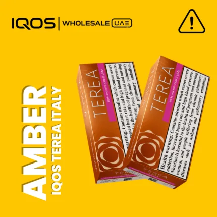 Terea Amber Italy for IQOS ILUMA in Dubai UAE, premium balanced roasted classic tobacco sticks, wholesale and retail