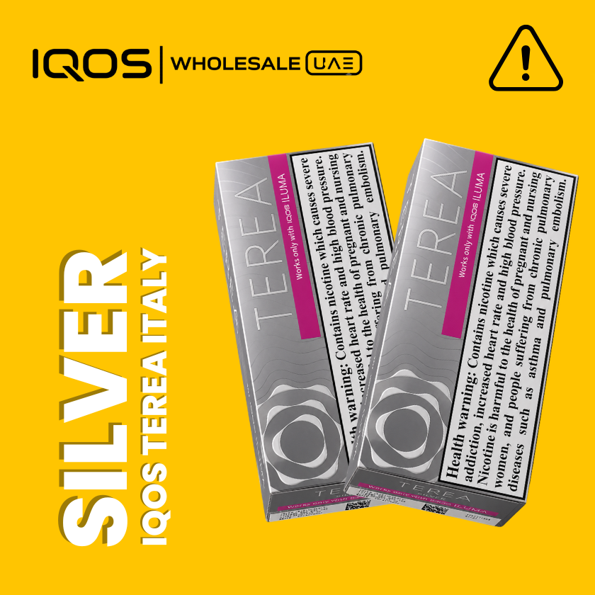 Terea Silver Italy for IQOS ILUMA in Dubai UAE, premium mild smooth classic tobacco sticks, wholesale and retail Terea Silver Italy for IQOS ILUMA in Dubai UAE, premium mild smooth classic tobacco sticks, wholesale and retail