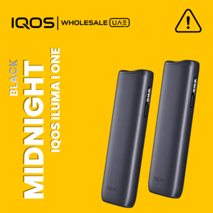 IQOS ILUMA i ONE Midnight Black heated tobacco device in Dubai UAE, compact all-in-one for Terea sticks, wholesale and retail