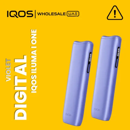 IQOS ILUMA i ONE Digital Violet heated tobacco device in Dubai UAE, compact all-in-one for Terea sticks, wholesale and retail