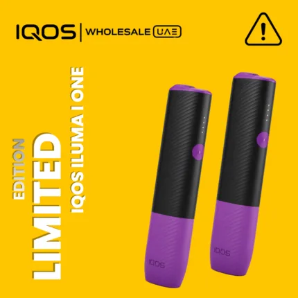 IQOS ILUMA i ONE Special Edition in purple and black in Dubai UAE, compact all-in-one heated tobacco device for Terea sticks, wholesale and retail
