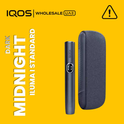 IQOS ILUMA i Midnight Dark heated tobacco device in Dubai UAE, two-piece holder and charger for Terea sticks, wholesale and retail