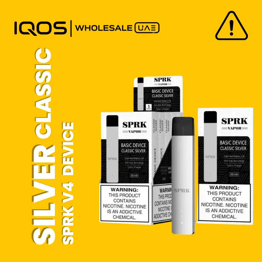 new (11) SPRK VAPE V4 DEVICE CLASSIC SILVER IN DUBAI - Image 1