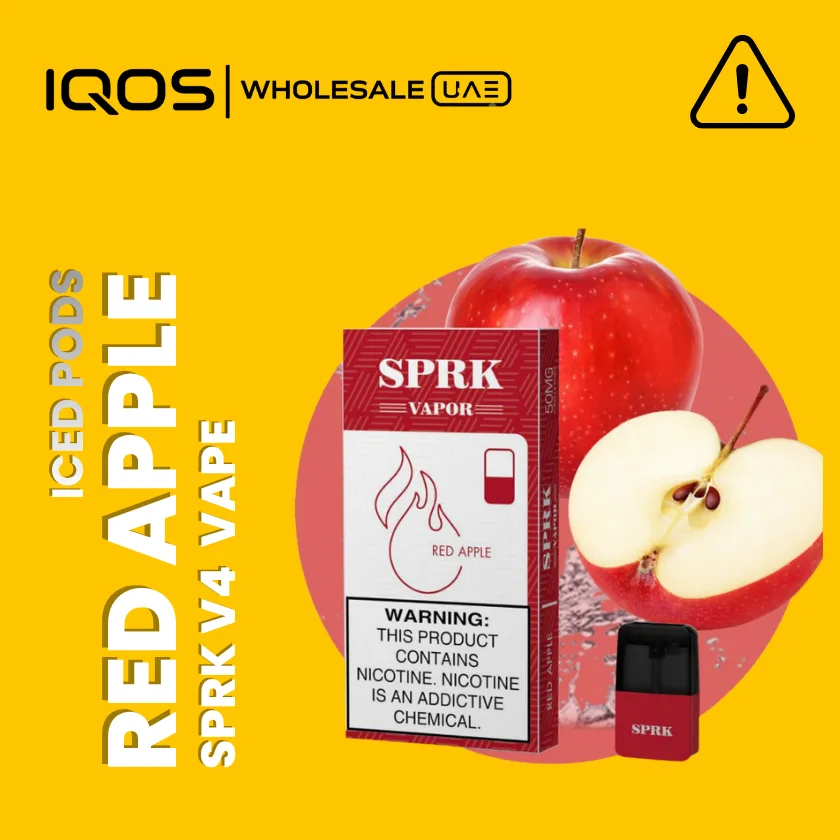 new (7) SPRK VAPE RED APPLE PODS IN DUBAI - Image 1